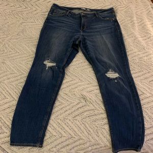 Old Navy Skinny Distressed High Rise Jeans. Sz 16